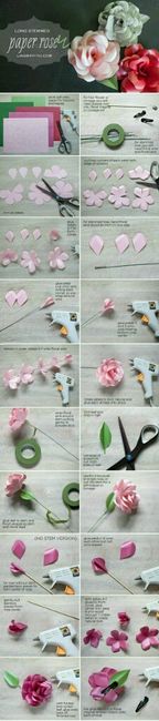 Diy flores de papel, buque de papel e bola de flores - 2