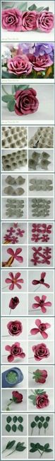 Diy flores de papel, buque de papel e bola de flores - 15