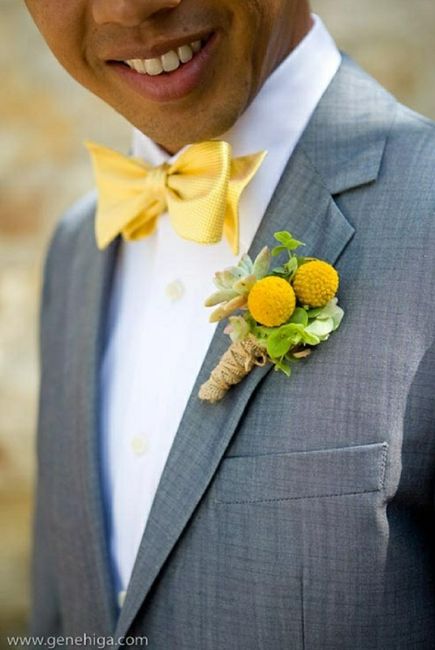 💛 Chegou a vez deles! - Boutonnieres amarelas - 3