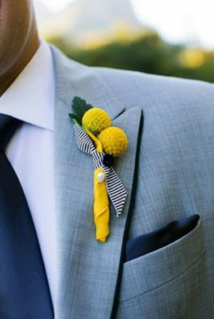 💛 Chegou a vez deles! - Boutonnieres amarelas - 7