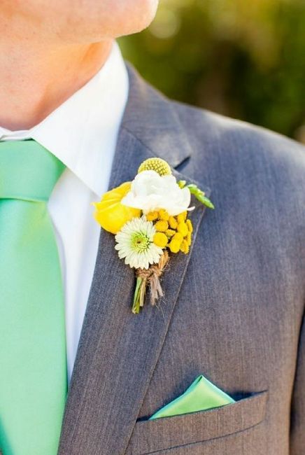 💛 Chegou a vez deles! - Boutonnieres amarelas - 8
