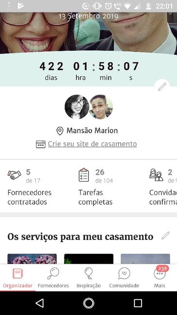 Cade o setor dos pagamentos no aplicativo? - 1
