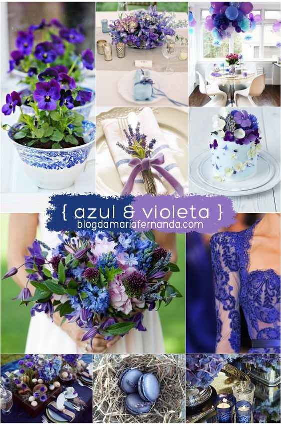 Meu noivo quer Azul e Dourado mas eu quero adicionar Roxo e Prata como harmonizar? - 3