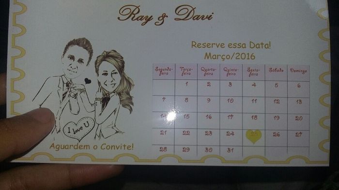 Diário de noiva - Como será o seu "Save the Date" - 1