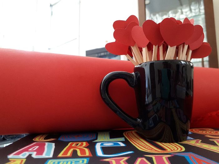 Muitos corações e amor no ar...