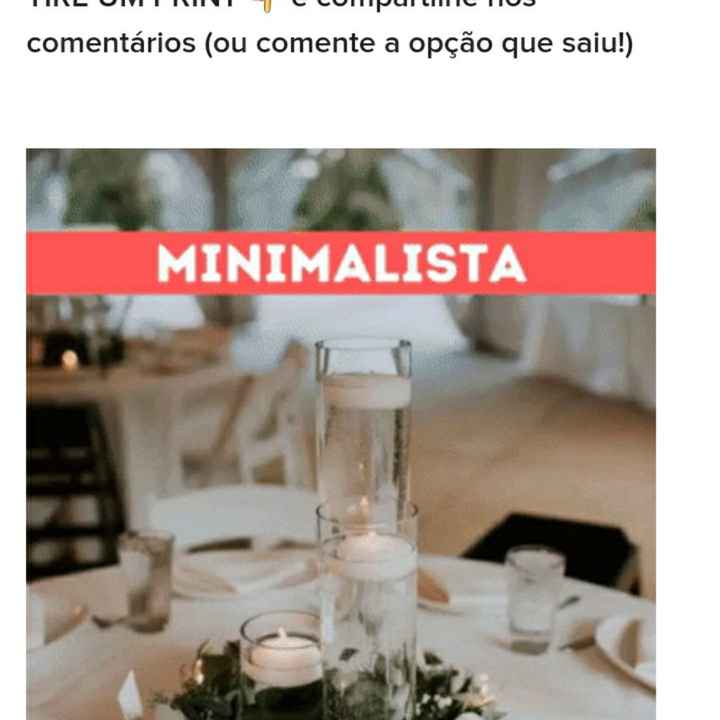 TIRE UM PRINT para decidir o estilo do casamento - 1
