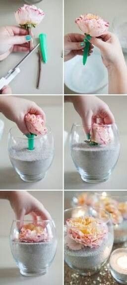 Inspirações de centro de mesa diy. - 2