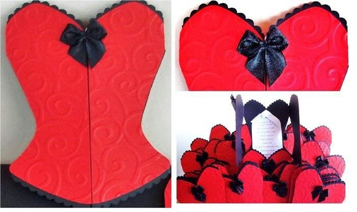 Inspirações de convites para chá de lingerie! - 10