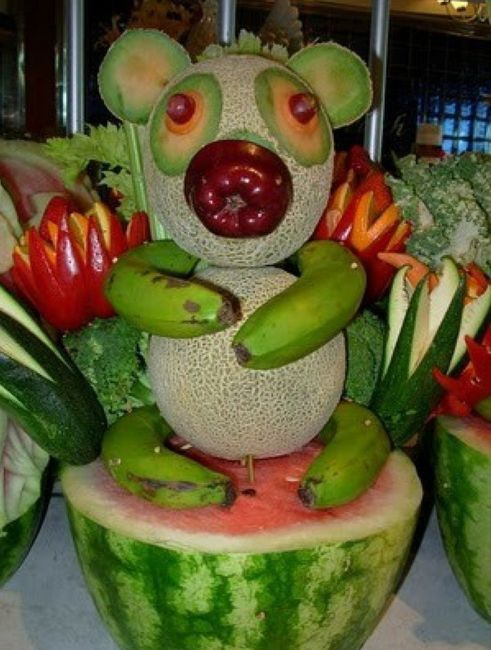 Ursinho Feito de Frutas