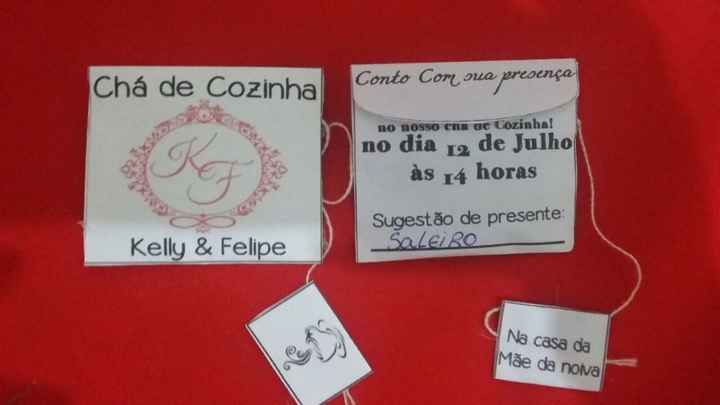 Convite chá de cozinha