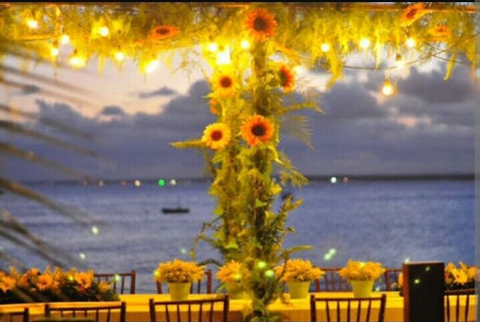 Decoração com girassol. - 5