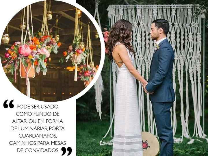 Macramê é a nova tendência em decoração