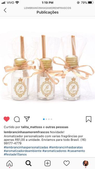 Lembrancinha para convidados 1