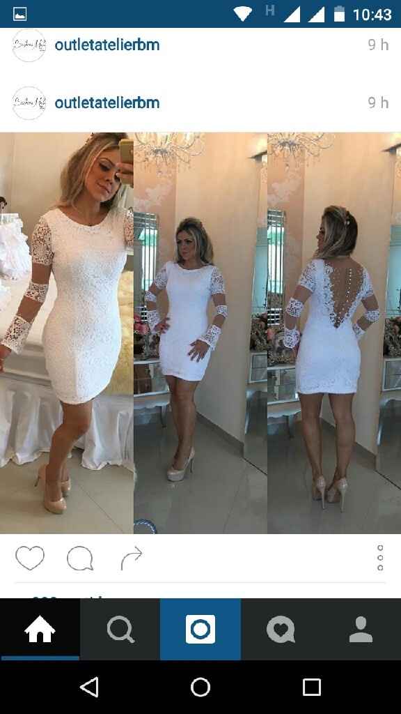 Vestido de noiva curto - 3