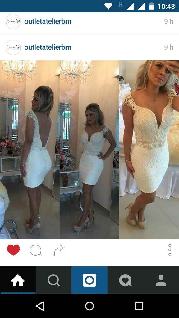 Vestido de noiva curto - 5