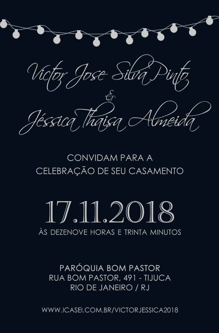Convite de Casamento Ideia