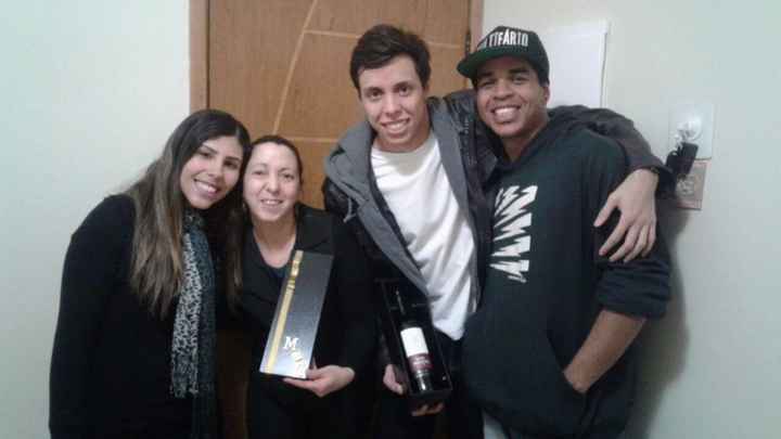 Entrega Padrinhos Graça & Leone