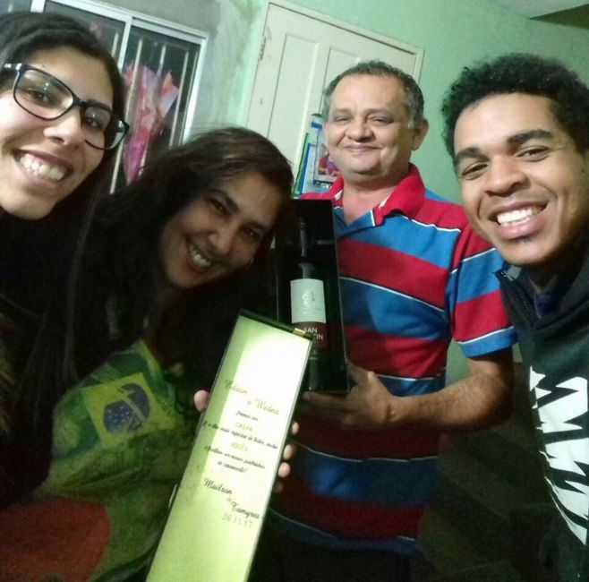 Entrega Padrinhos Wedna & Edison