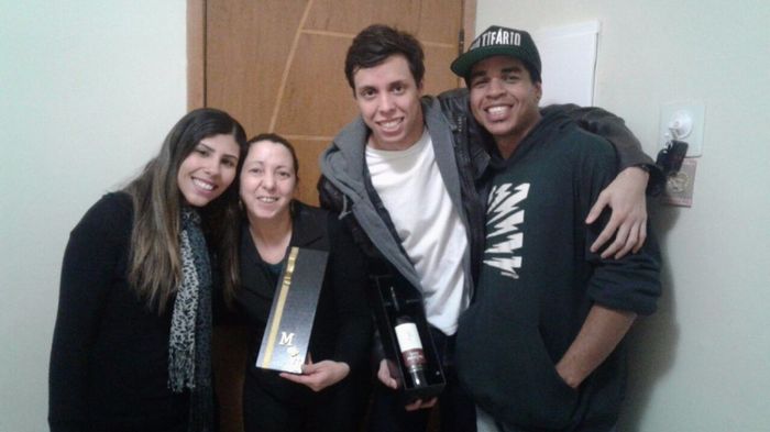 Entrega Padrinhos Graça & Leone