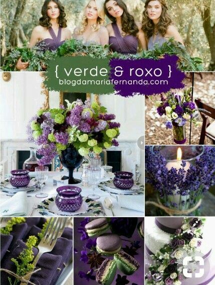 Inspiração: Verde com a cor roxa - 1