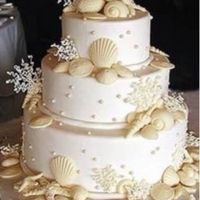 Bolo de casamento - Praia