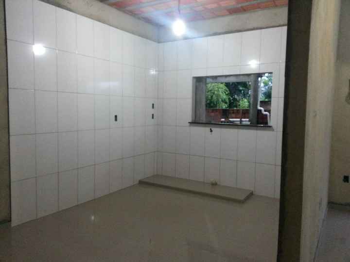 Cozinha no porcelanato e revestimento