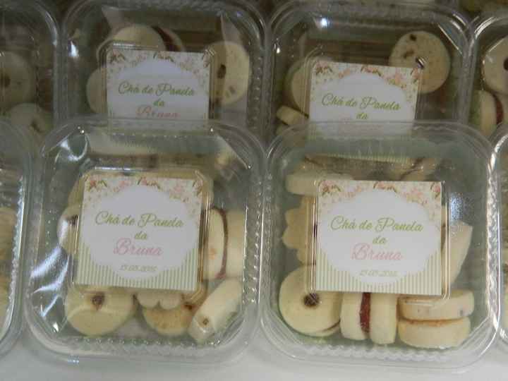 Potinhos com biscoitos amanteigados, uma fofura!