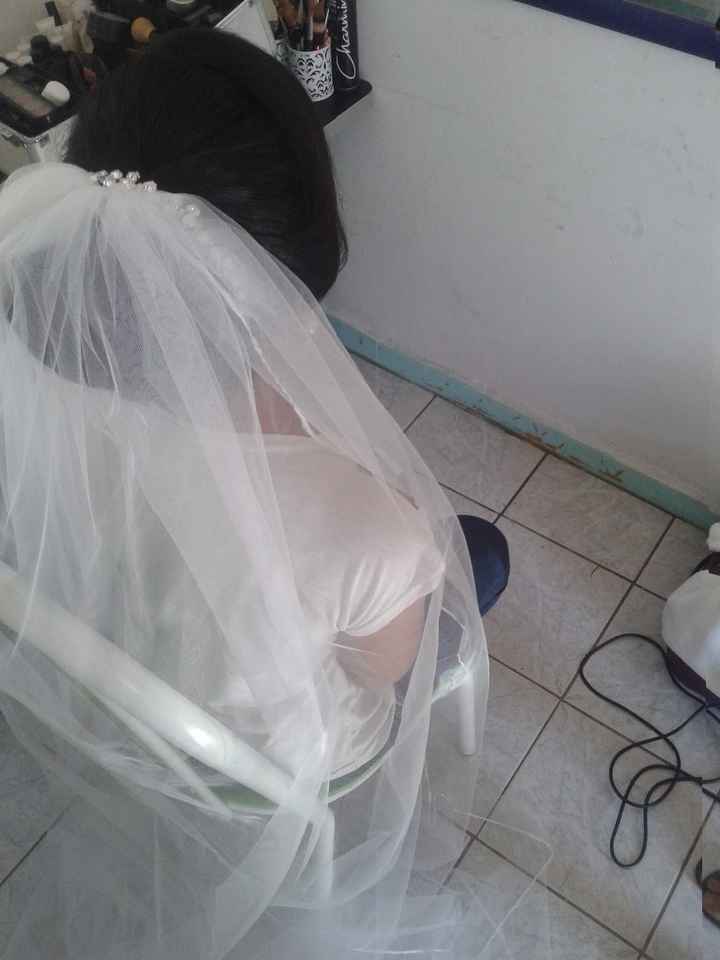 Visão de cima. Estou pensando em colocar o coque um pouco mais pra cima