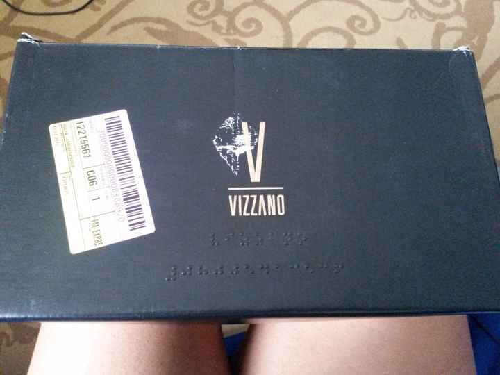 Caixa do sapato, marca Vizzano
