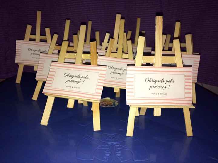 Plaquinha de agradecimento