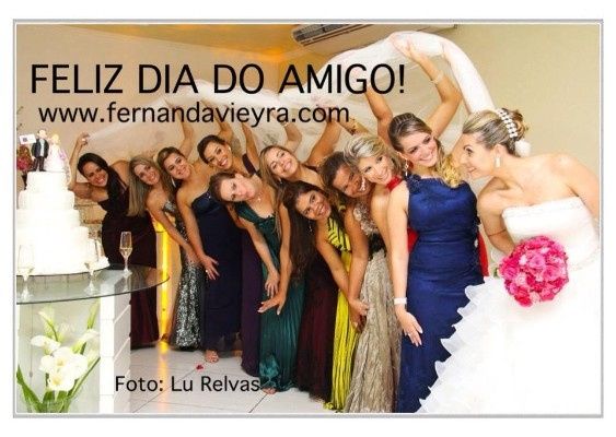 Hora das madrinhas! Com o véu