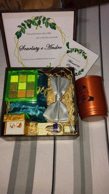 Caixa convite para padrinhos - Feitas por mim 🥰 4