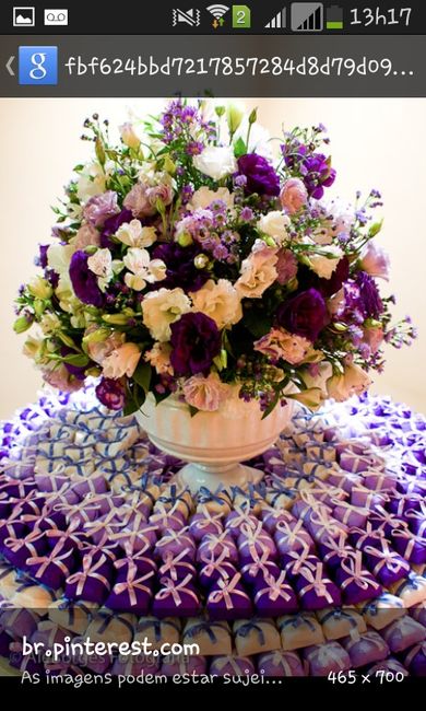 Decoração roxo com amarelo - 2
