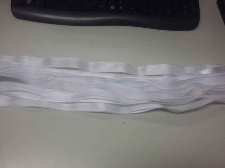 fitas de setim ja cortadas