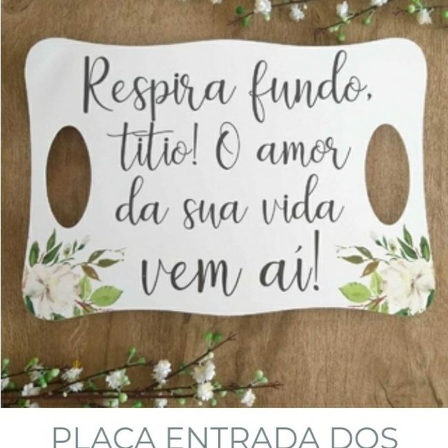 Plaquinhas na entrada 3
