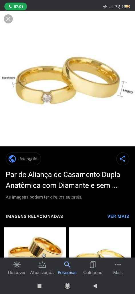 Suas alianças: com ou sem gravação? - 1