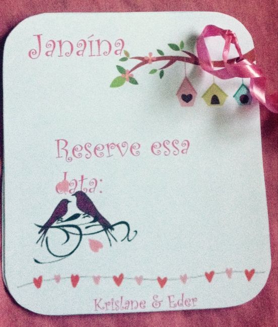 Convite e manual das madrinhas e padrinhos. - 3