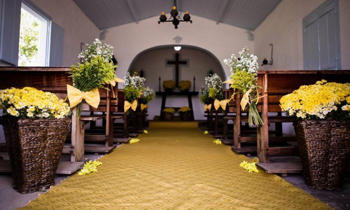 decoração amarela... linda!!!