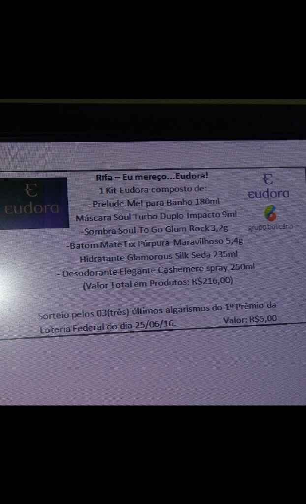 Rifa eudora..que tal? - 2