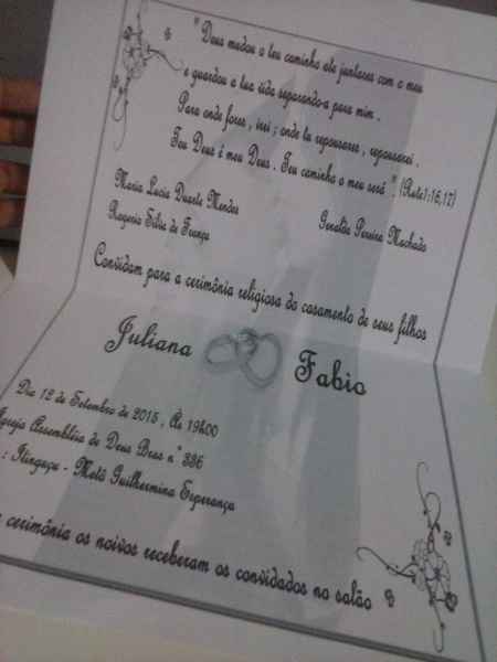 Meu convite de casamento  - 1
