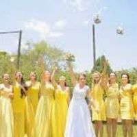 Madrinhas da mesma cor!