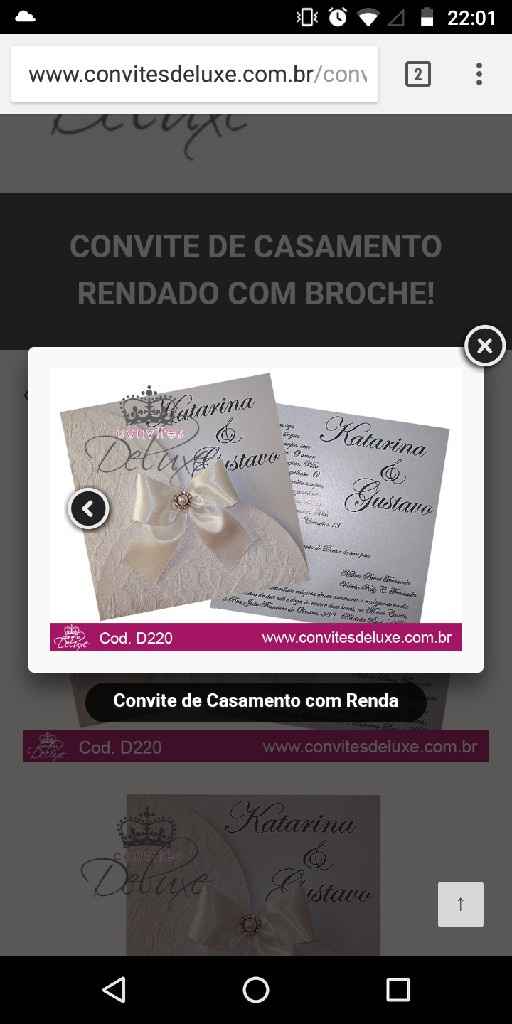 Convite de casamento - 1