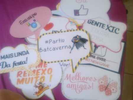Plaquinhas para fotos