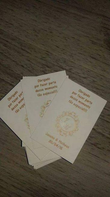 Agradecimento de convidados - 1