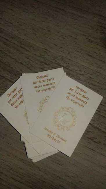 Agradecimento de convidados - 1