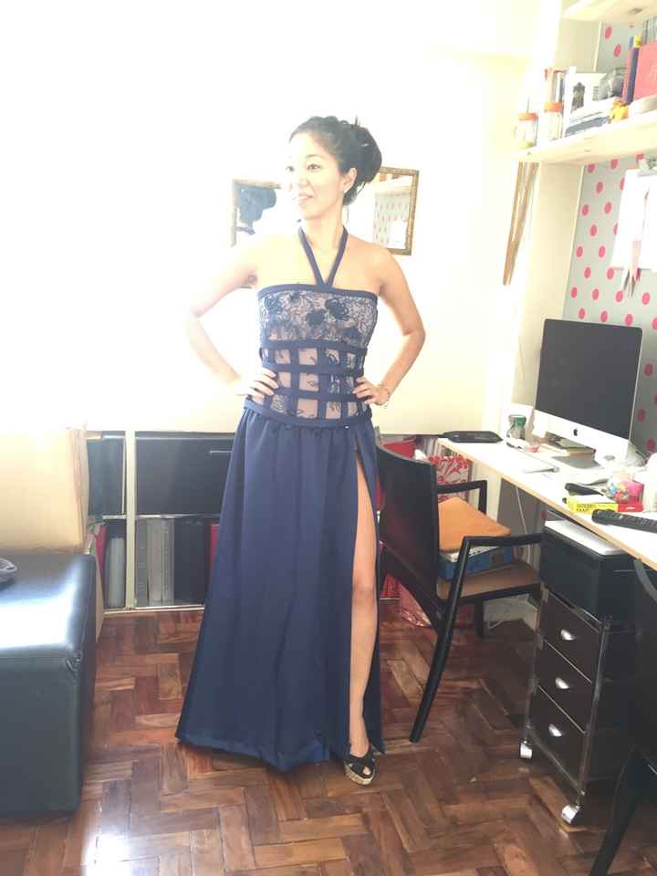 Primeiro vestido da madrinha, quase pronto! - 1
