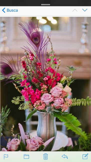 Decor flores com penas artificiais, gostam? - 3