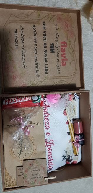 Caixa dos padrinhos, damas e pagens - 2