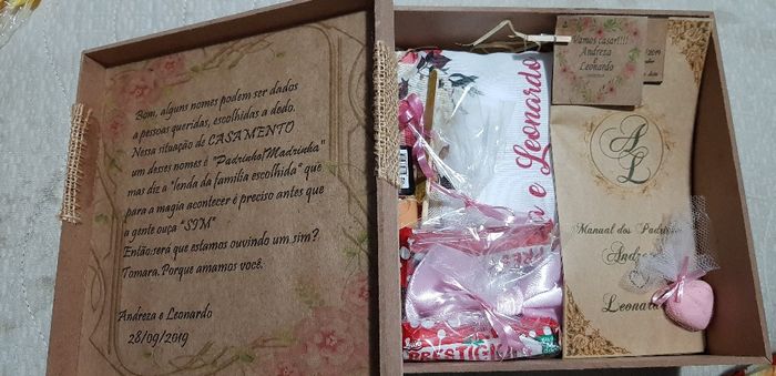 Caixa dos padrinhos, damas e pagens - 3