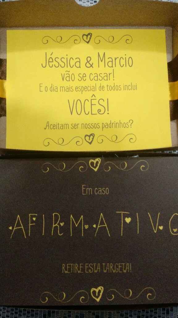 Os meus convites dos padrinhos e das daminhas - 2